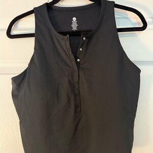 Black Sleeveless Crop Top